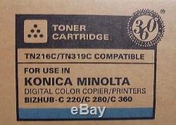 6x KATUN TN216 TN319 Kompatible Toner f. Konica Minolta Bizhub C220 C280 C360