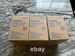 BNIB Unopened Genuine Konica C3850/ Toner Cartridges YellowithCyan/Magenta