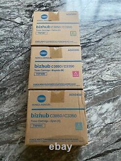 BNIB Unopened Genuine Konica C3850/ Toner Cartridges YellowithCyan/Magenta