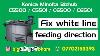 How To Fix White Light Line In Feeding Direction Konica Minolta Bizhub Pro C5500 C5501 C6500 C6501