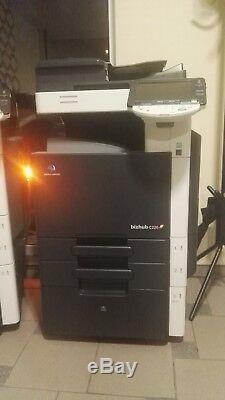 Konica Minolta Bizhub C220 Farbe Laserdrucker Multifunktionsgerät mit duplex, LAN