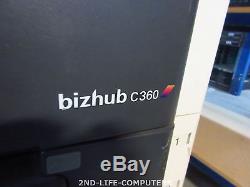 Konica Minolta Bizhub C360 Color Farbkopierer Scanner Drucker LAN USB NO POWER