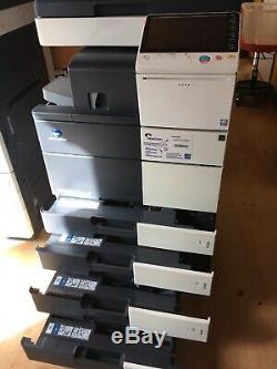 Konica Minolta Bizhub C554e Network Colour Copy Printer Scanner Stapler Finisher