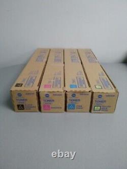 Konica Minolta TN221 CMYK Toner Cartridges Set, Bizhub C227, C287
