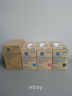 Konica Minolta TNP22 Toner Cartridge Set Yellow Magenta Cyan, Black bizhub C35
