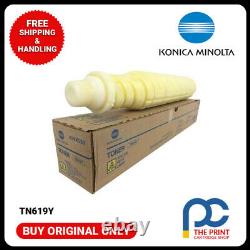 New & Original Konica Minolta TN619Y, Toner Cartridge Yellow, Bizhub PRESS C1060