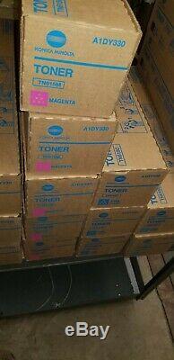 OEM TN615 CMYK, Lot of 16 Genuine Konica Minolta BIZHUB PRESS C8000/1100 Toner
