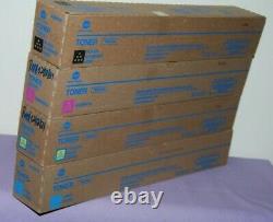 Set of 4 OEM Konica Minolta TN514 (YMCK) Toner Cartridges for bizhub C658 - New