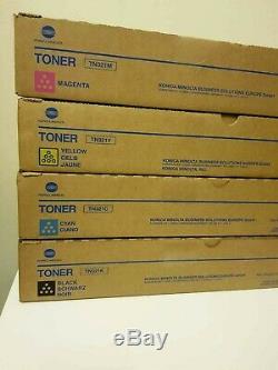 TN321 CMYK Genuine Konica Minolta Toner Set Sealed Bizhub C224/e C284/e C364/e