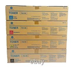 4 X Toner d'Origine Konica Minolta Bizhub C200 / Develop Ineo+ 200/TN-214 Kcmy