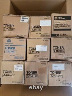 Ensemble de toner Konica Minolta TN210 cymk c250 c252 varié