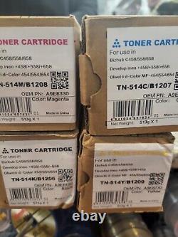 Ensemble de toners compatibles Konica Bizhub Tn514