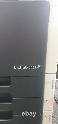 Imprimante couleur grand bureau Konica Minolta Bizhub C253, photocopieur, scanner