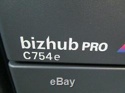 Konica Bizhub Pro C754e Photocopieur / Photocopieuse Couleur, Fiery & Booklet