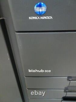 Konica Minolta Bizhub 808 Copieur Scanner Seulement 246k Copies 80 Ppm