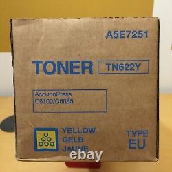 Konica Minolta Tn622y Toner Jaune A5e7251 C6100/ C6085 Gratuit? Livraison