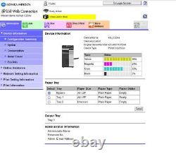 Konica Minolta bizhub c224e Copieur couleur A3 A4 Réseau Scanner Imprimante