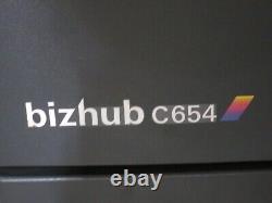 Photocopieur couleur Konica Minolta Bizhub C654, copieur 65ppm, fax et finisseur FS-534.