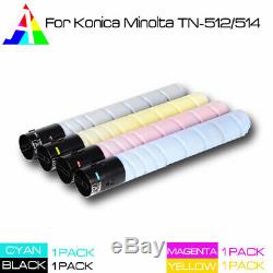 Set Toner Pour Konica Minolta Bizhub C454e, C554e, C458, C558, C658 Tn-512/514